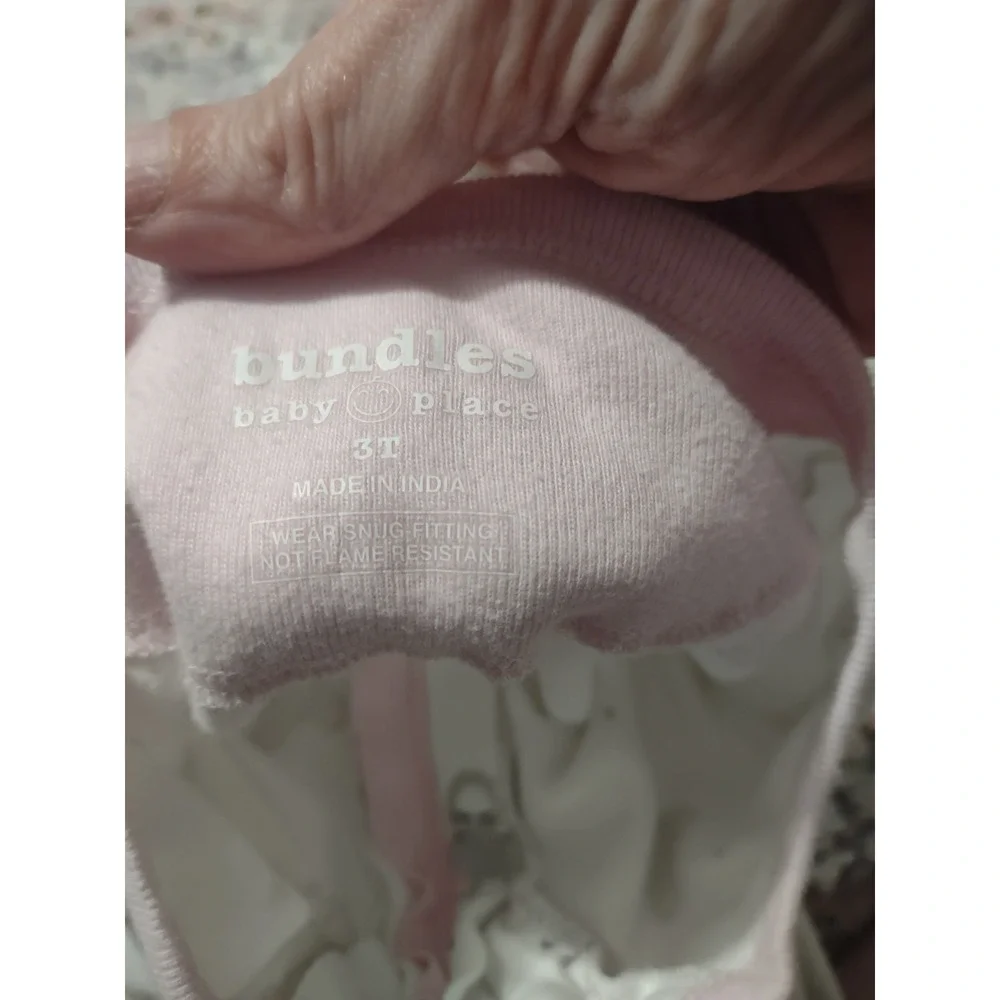 Bundles Baby Place Unisex Baby Cute Mouse‎ Print Zip-up Sleep & Play Gray 3T